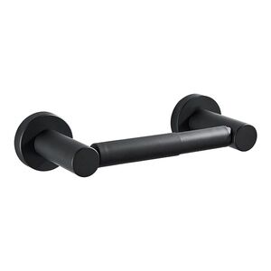 Stainless Steel Matte Black Toilet Paper Holder - Wall Mounted Pivoting Design